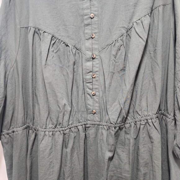 NWOT Terra & Sky Size 3x Button Front Dress - Picture 3 of 4
